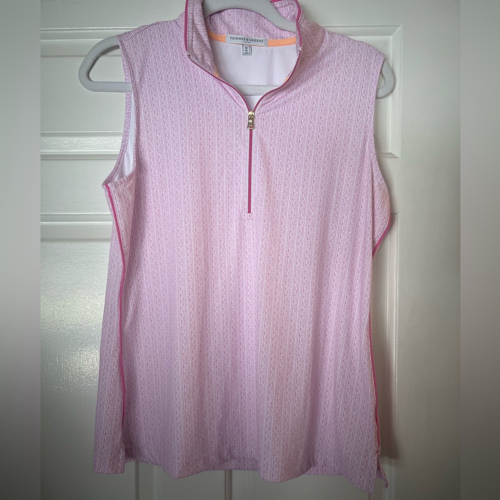 Fairway & Greene Sleeveless Zip Up